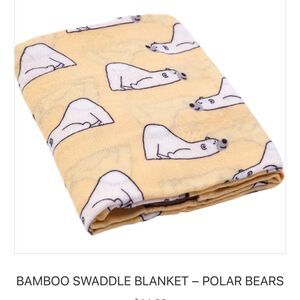 New Silly Polar Bears Bamboo Muslin Baby Swaddle Blanket